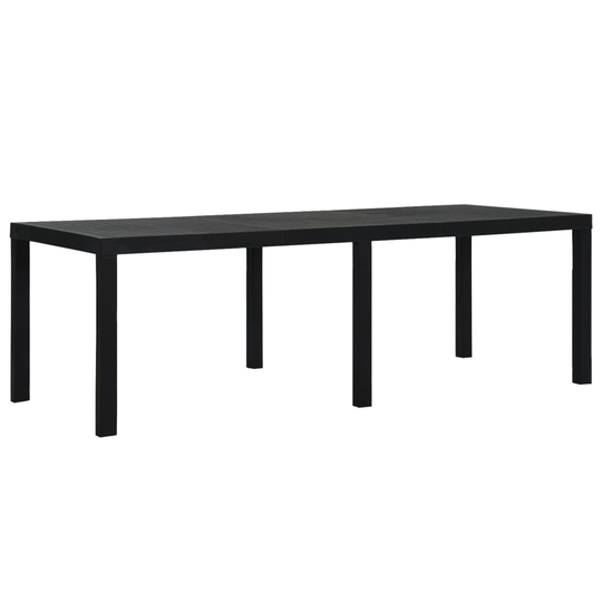 vidaXL Utebord 220x90x72 cm PP antracit