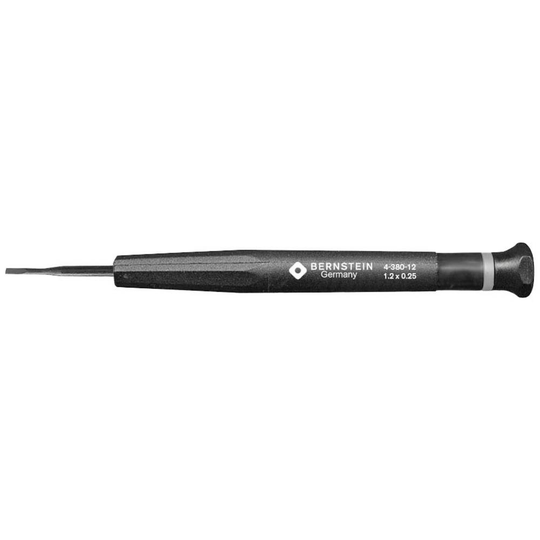 Spårskruvmejsel Bernstein Tools 4-380-12 Klingbredd: 1.2 mm Klinglängd: 17 mm