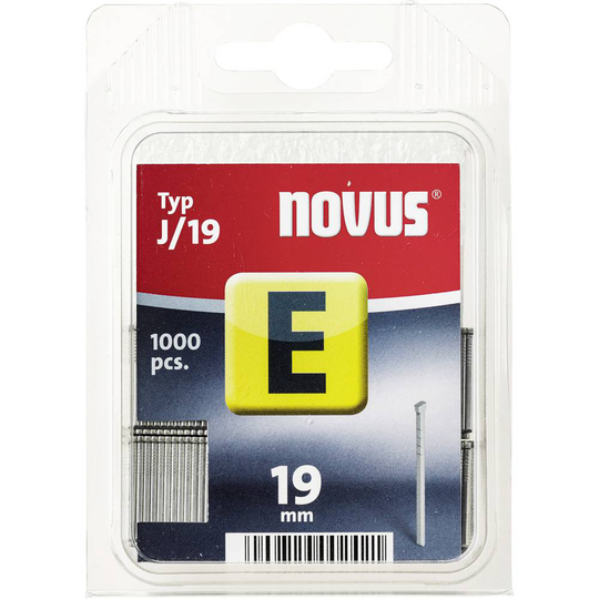 Naglar - Typ J 1000 st Novus 105110400 N/A Mått (L x B) 19 mm x 1.2 mm