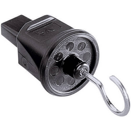 GAO 620322 Ändstycke för belysning med krok PVC för ljusslinga-kabel 230 V Svart
