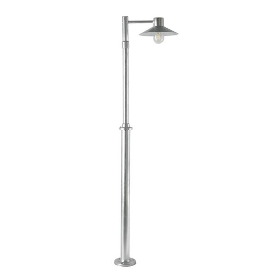 Norlys Lund 274 Stolparmatur E27, 53W, IP54 Galvaniserad