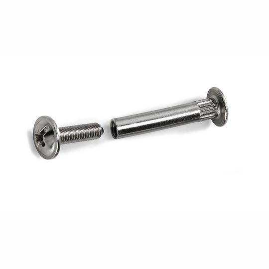 FÖRBINDELSEBESLAG 2604 NICKEL INKL. 11MM SKRUV | Beijerbygg Byggmaterial