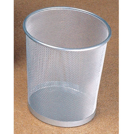 Helit Papperskorg the circle network H2518500 15 l (Ø x H) 265 mm x 280 mm Metall Silver 1 st