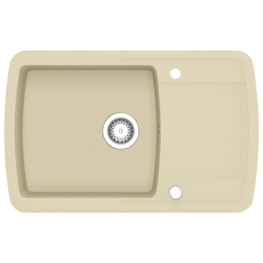 vidaXL Diskho granit enkel beige