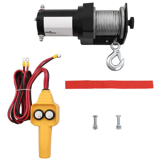 vidaXL Vinsch 12V elektriskt + fjärrkontroll