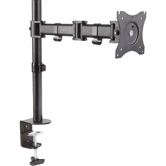 Digitus DA-90361 1x Monitor bordsfäste 38,1 cm (15) - 68,6 cm (27) Vridbar, Justerbar i höjd, Tiltbar, Svängbar, Roterbar