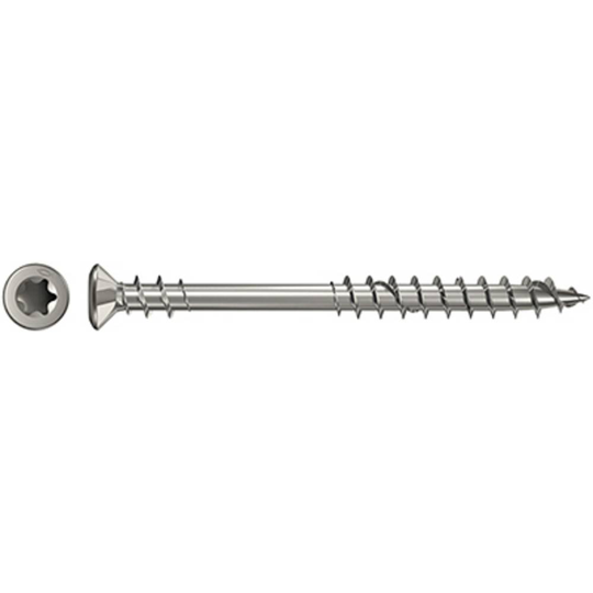 Fischer 660616 Skruv terrass 5.5 mm 60 mm Sexkkant Rostfritt stål 200 st