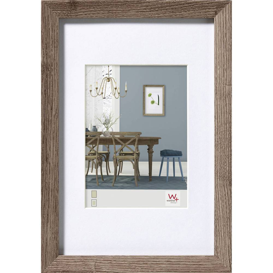 walther+ design Växelram akryl EF030N Pappersformat: 13 x 18 cm Nötträd