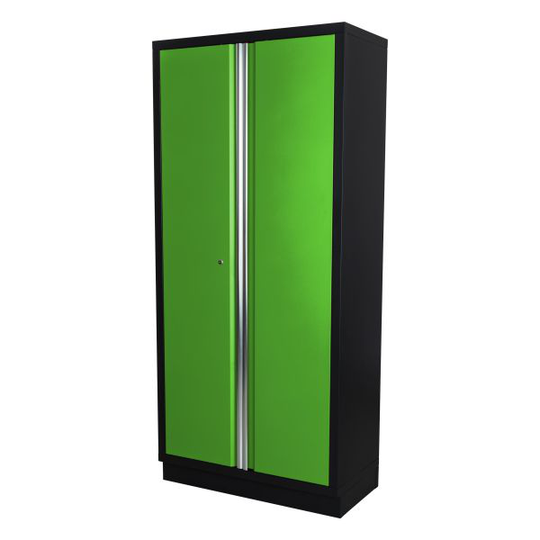 PELA 520189 Högskåp 915x458x2000 mm, grön/svart