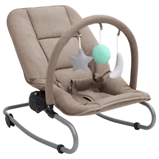 vidaXL Babysitter taupe stål