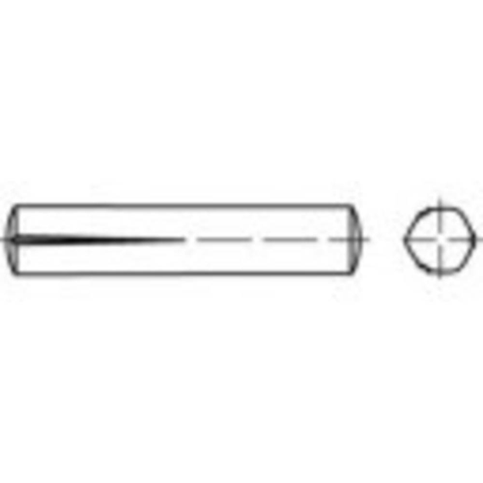 TOOLCRAFT TO-5378877 Räfflat stift 5 mm Rostfritt stål A1 100 st
