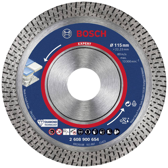 Diamantkapskiva Bosch Accessories 2608900654 Diameter 115 mm 1 st