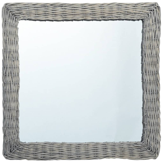 vidaXL Spegel 50x50 cm korgmaterial