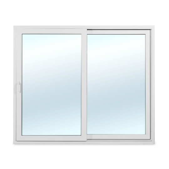 PVC classic, med härdat glas Fasadparti