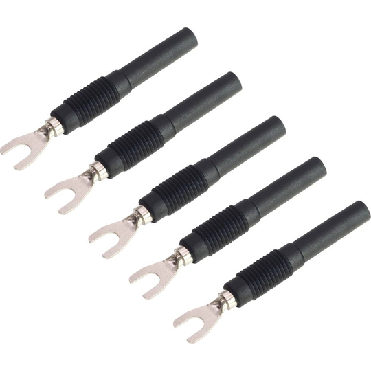 Mätklämsko 4 mm hylsdon - VOLTCRAFT MSK-107 Svart