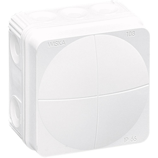 Wiska 10060622 Avgreningsbox (L x B x H) 76 x 76 x 51 mm Vit IP66