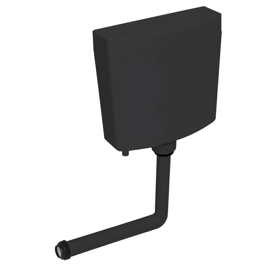 vidaXL Cistern till toalett 3/6 L svart