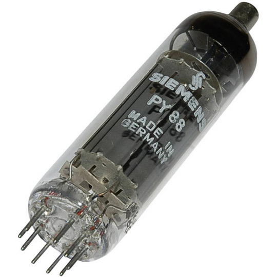 PY 88 = 26 AE 6 Elektronrör Brytardiod 250 V 220 mA Antal poler: 9 Lampsockel: Noval Innehåll 1 st