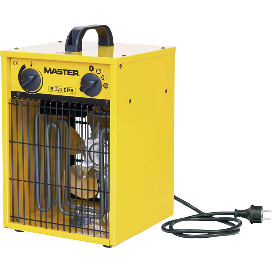 Byggfläkt Master Klimatechnik 1650 W, 3300 W Gul, Svart B-3IT