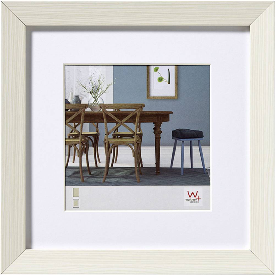 walther+ design Växelram akryl EF330W Pappersformat: 30 x 30 cm Vit