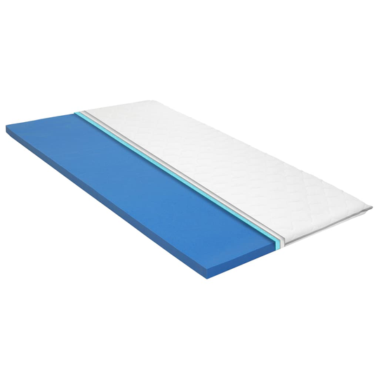 vidaXL Bäddmadrass 90x200 cm viskoelastiskt minnesskum 6 cm