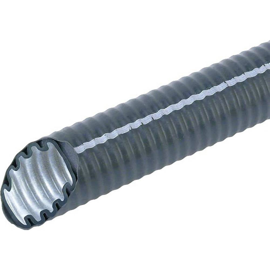 Fränkische Rohrwerke 25510032 FFKuS-EM-F-LS0H 32sw Korrugerat rör (value.1363853) Svart 23.1 mm 25 m
