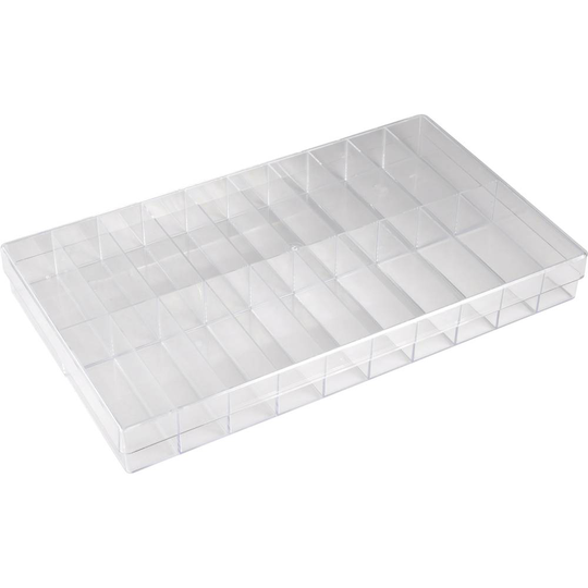 Hüfner Dübel Låda (L x B x H) 355 x 210 x 40 mm Antal fack: 20 fast underavdelning