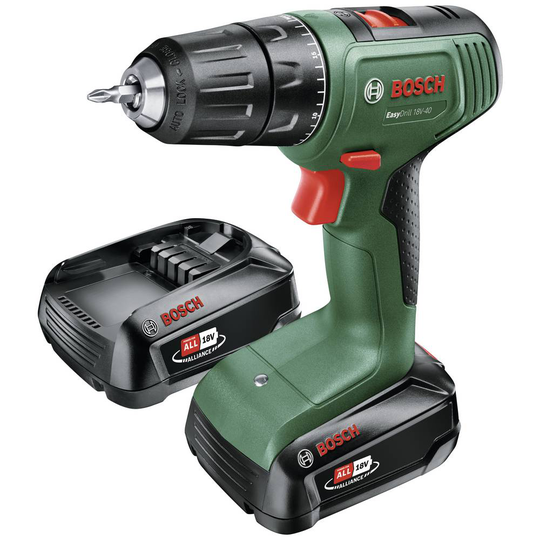 Bosch Home and Garden EasyDrill 18V-40 Borrmaskin batteri, Borrskruvdragare batteri 18 V 2 Ah Li-Ion