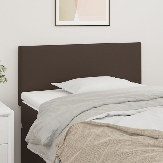 vidaXL Huvudgavel brun 80x5x78/88 cm konstläder