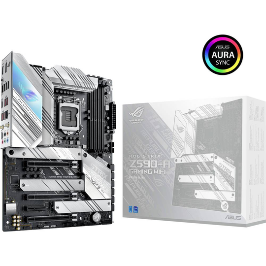 Asus ROG STRIX Z590-A GAMING WIFI Moderkort Sockel Intel® 1200 Formfaktor ATX Moderkort-chipset Intel® Z590