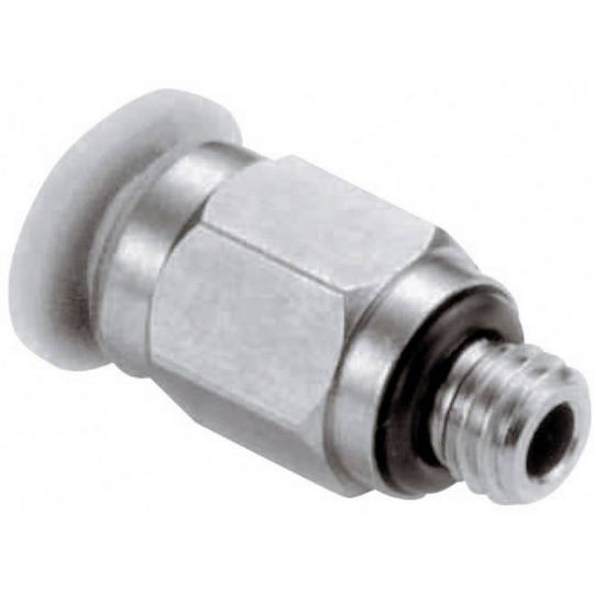 Norgren Rak koppling M02250303 Yttergänga: M3 Rör-Ø: 3 mm 1 st