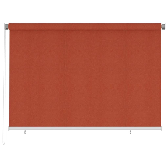 vidaXL Rullgardin utomhus 220 x 140 cm terrakotta HDPE