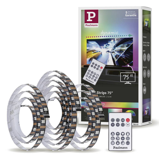 Paulmann TV Strips 75 Zoll 78882 LED-list bas-set med USB-anslutning 5 V/DC 3.1 m N/A