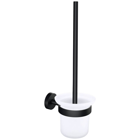 tesa MOON BLACK Toalettborste-set Lim Metall