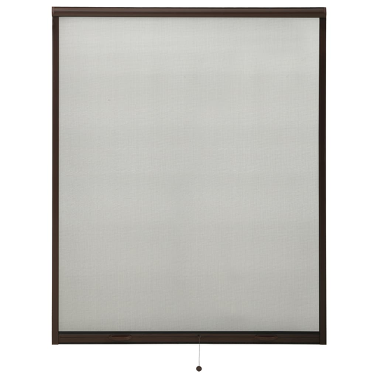 vidaXL Insektsnät för fönster brun 150x170 cm