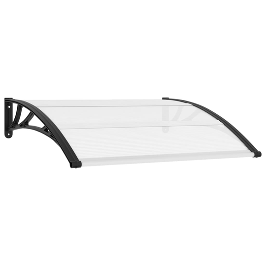 vidaXL Entrétak svart och transparent 120x80 cm PC
