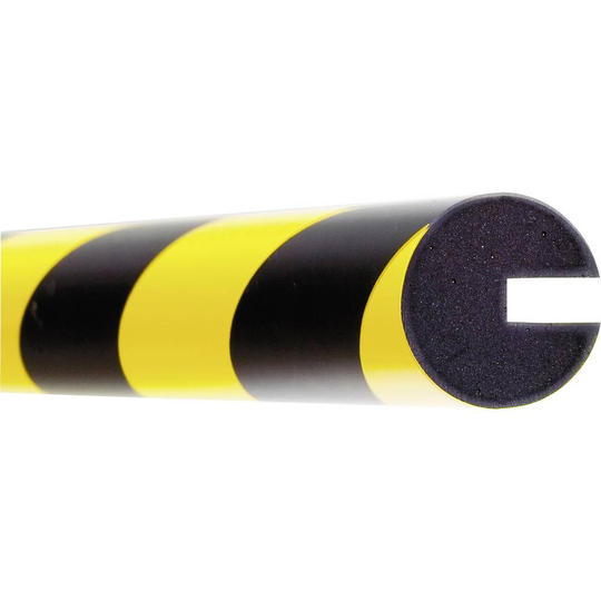 Moravia 422.17.696 MORION-krockskydd cirkel - profilskydd gul/svart (Ø x L) 40 mm x 1000 mm
