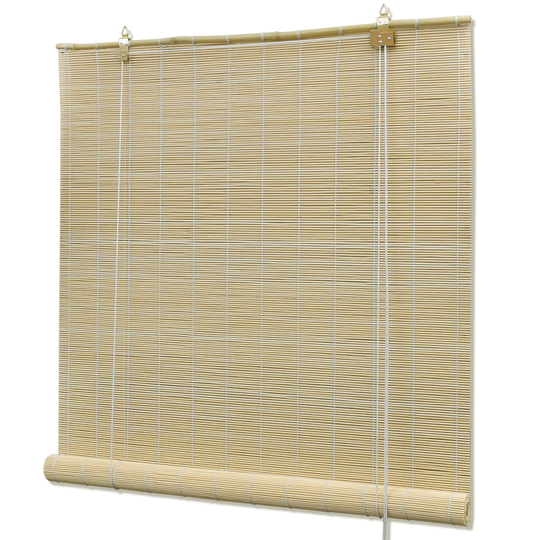 vidaXL Rullgardin bambu 150x160 cm naturlig