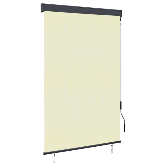 vidaXL Rullgardin utomhus 120x250 cm gräddvit