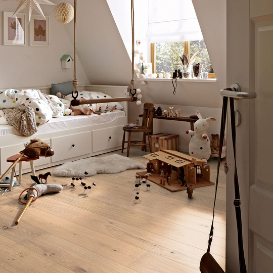Trägolv Meister Longlife PD 400 Kalkad Cream Ek Livlig 8545