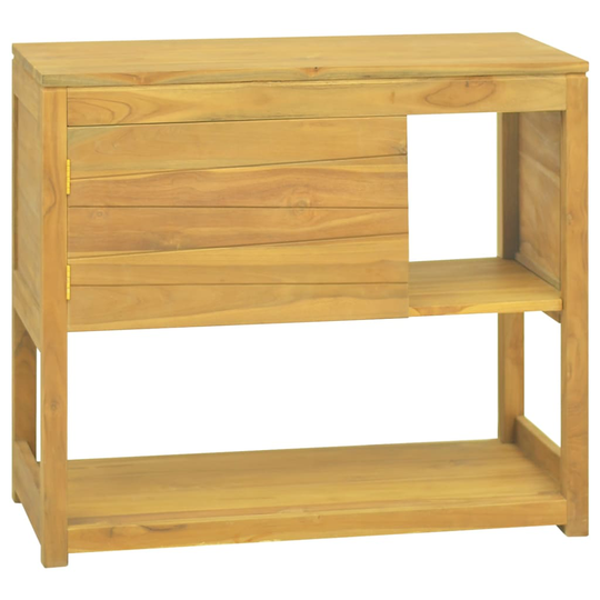 vidaXL Badrumsskåp 85x40x75 cm massiv teak