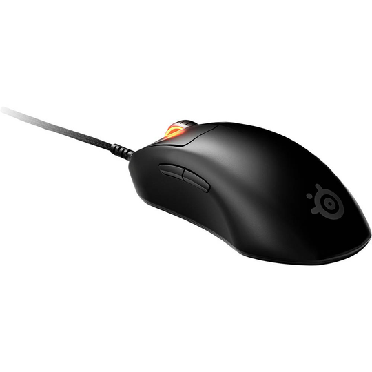 Steelseries Prime Gaming-mus Optisk Upplyst, Löstagbar kabel Matt svart