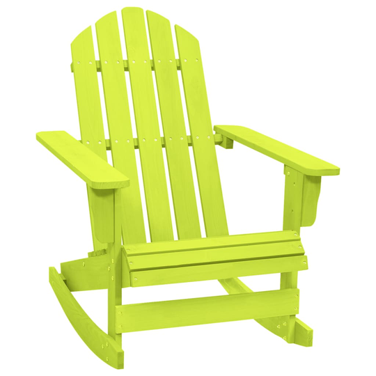 vidaXL Gungstol adirondack massivt granträ grön