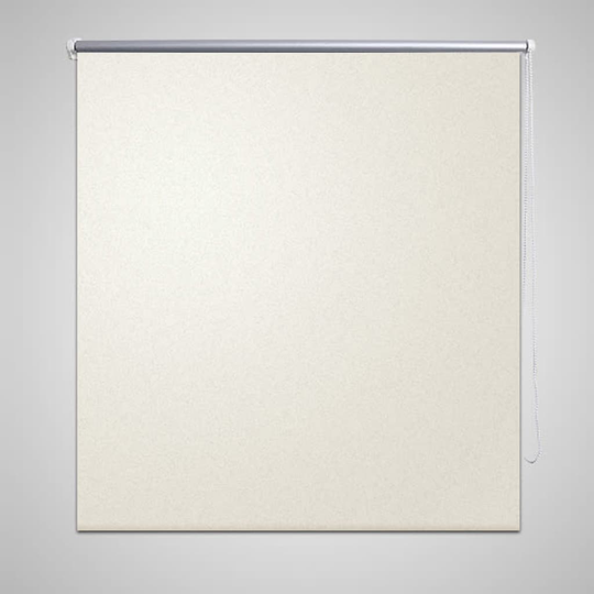 vidaXL Rullgardin för mörkläggning 160 x 230 cm benvit