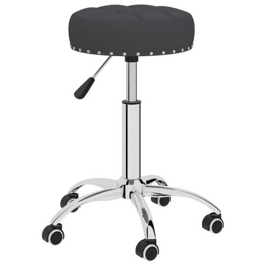 vidaXL Snurrbar massagepall svart tyg