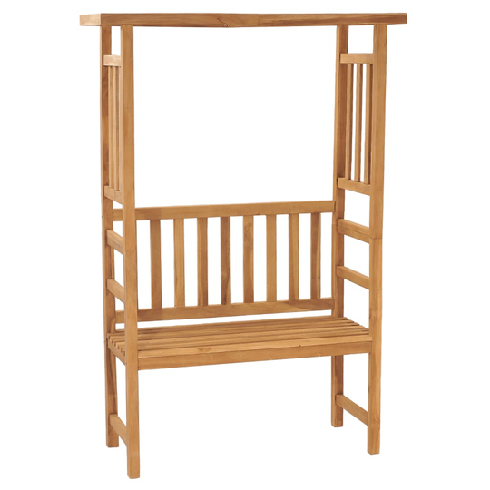 vidaXL Trädgårdsbänk med pergola 115 cm massiv teak