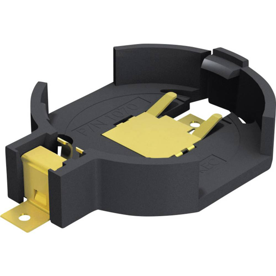 Knappscellshållare 1x CR 2032 Horisontell, Utanpåliggande montering SMD (L x B x H) 28.38 x 20 x 5.97 mm Keystone 1070