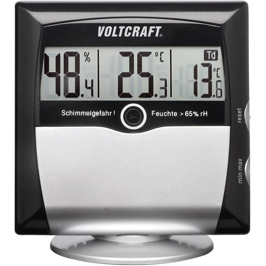 VOLTCRAFT MS-10 Hygrometer 1 % rF 99 % rF Daggpunkt-/mögel-varningsdisplay