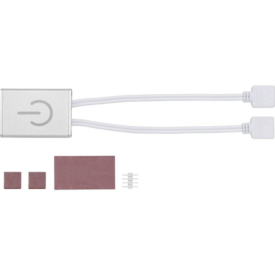 Touch-brytare 60 W (max) 12 V (max.) 12 V Plast (B x H x D) 43 x 8.5 x 30 mm Paulmann PAULMANN 70913