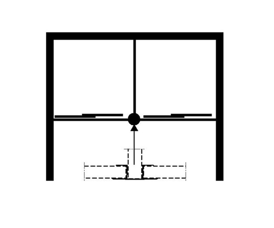 Ifö Solid T-kopplingsprofil Aluminium